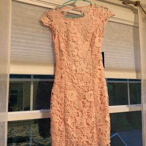 Coral/pink dress from Lulus